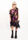 Tulle ruched midi dress