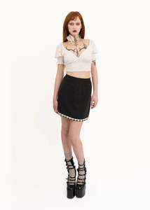 Broderie anglais puff sleeve top