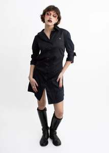 Hot Girl Halloween Edit: "Drunken tailor" style asymmetric shirt dress
