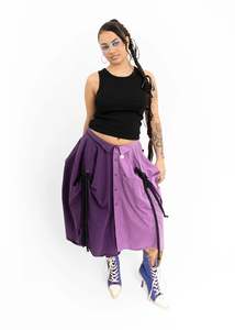 Shirt skirt- purple