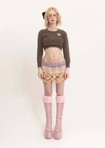 Playboy bunny intarsia knit jumper