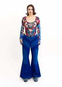 Ultra Flared Pants- Cobalt Blue