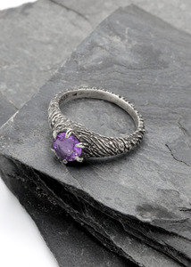 Jewellery: Forest Nymph Ring- Amethyst