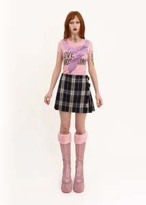 Trompe l'oeil bow print t-shirt