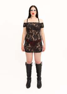 Lace micro mini dress