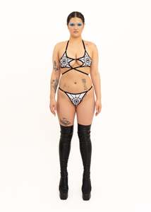 Spiderweb Starkini Top- White