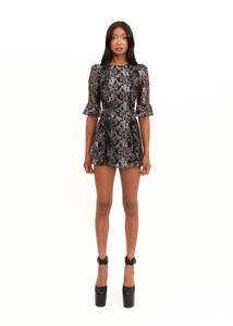 Vintage Femme Womenswear: The Vampire's Wife x H&M collaboration metallic lace dress