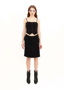 Comme Des Garcons: AD2005 sheer back pencil skirt