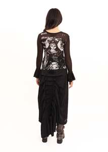 Bb Vintage: Maxi skirt with ruffle train