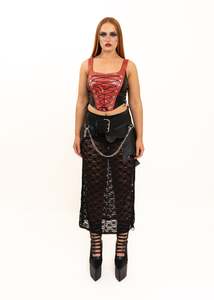 Independent Designer: Leather Scrap Skirt Belt