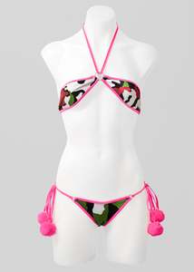Independent Designer: McBling Hustler Camo Print Micro Bikini