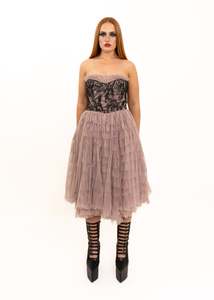 Carrie Bradshaw fantasy tulle ruffle dress