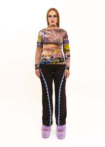 1999 Aliyah Winters collaboration silk mesh top
