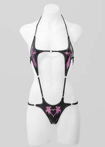 Sacrificial Desire One Piece- Black/ Amethyst