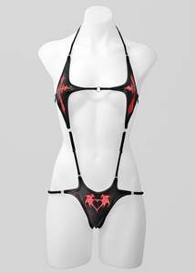 Sacrificial Desire One Piece- Black/ Ruby