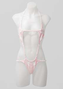 Independent Designer: Sacrificial Desire One Piece- Pink Opal