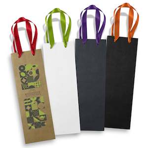 Wine Glasses And Accessories: Champagne Ribbon Handle Paper Bag