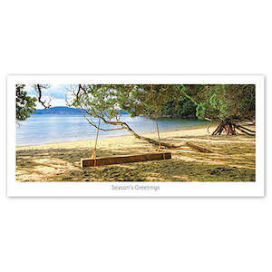 Greeting Cards 1: Seasons Greeting Card - Swing@beach