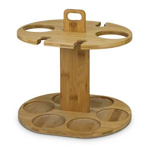 Stemware Wine Glasses Accessories: Bamboo Wine Rack