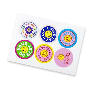 General Office Supplies: Sticker Sheet 80mm Circle - Gloss