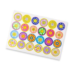 General Office Supplies: Sticker Sheet 44mm Circle - Gloss