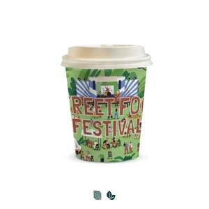 Cups Tumblers: Compostable Paper Coffee Cup - 230ml