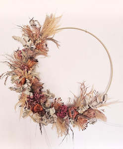 Frontpage: Extra Large Dried Floral Wall Hoops