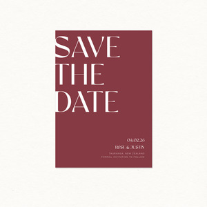 Rose Save The Date