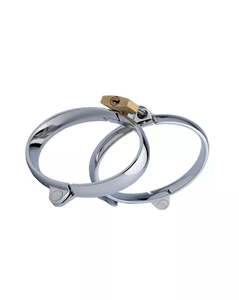 Kink - Silver Cuffs with Padlock 45mm x 55mm Weight 116g