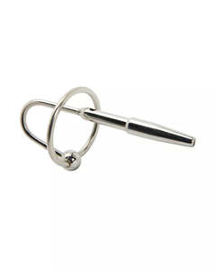Kink - Stainless Steel Tapered Urethral plug  82mm x 8mm Ring 25-30mm Weight 25gg