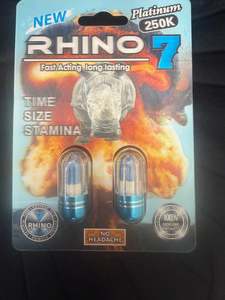Enhancers: Rhino 7 5000k Twin Pack Pills 2pk