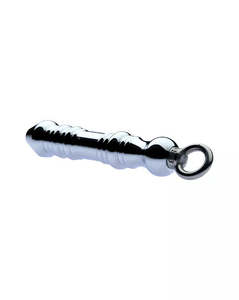 Kink - Alloy metal Phalic Plug with Ring 180mm x 30mm weight 198g