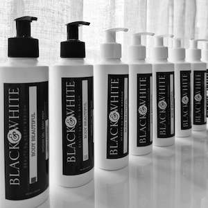 Body Beautiful: BLACK & WHITE BODY - CLEANSE & LOTION BUNDLE