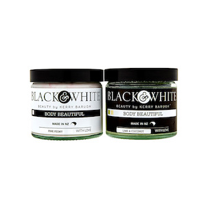 BLACK & WHITE BODY - COMBO BODY BUTTER & BODY SCRUB