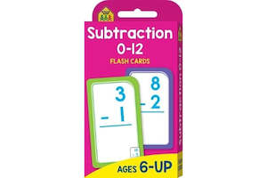 Books: Subtraction Flash Cards 0-12