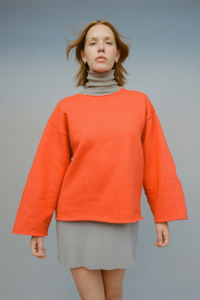 Heavy Fleece Dome Sweater | Vintage Red