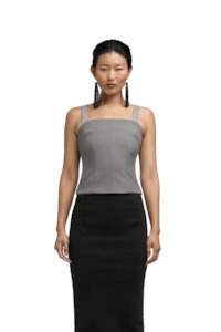 Tops: Chute Top | Pewter