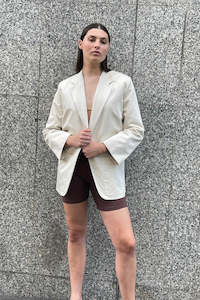 Boxy Blazer | Natural