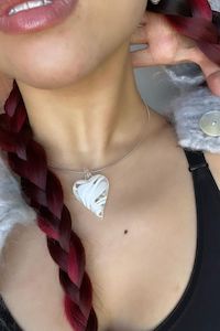 Baobei: Glass Pendant | White