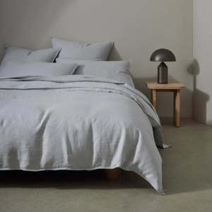 Bedding: Ravello Linen Sheet - Silver