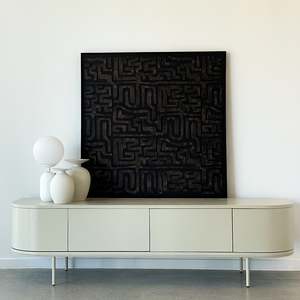 Wall Decor: Black Maze
