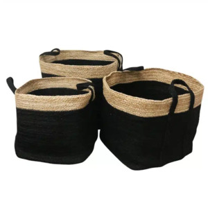 Mixed Jute Basket Set of 3