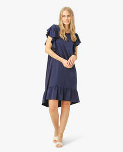 Womens Dresses: Noa Noa - Katie Flutter Dress Navy