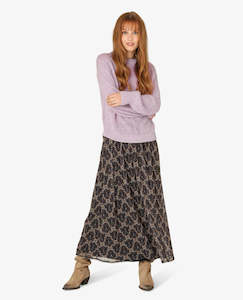 Womens Skirts: Noa Noa - Mesh Skirt Black / Brown