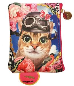 De Kunstboer: De Kunstboer - Pilot Cat Coin Purse