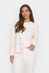 Saint Tropez - Ice Flame Hearts Dagna Sweatshirt