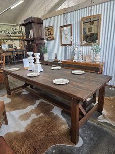 Products: Rectangle Pioneer Dining Table - Black Dog Furniture