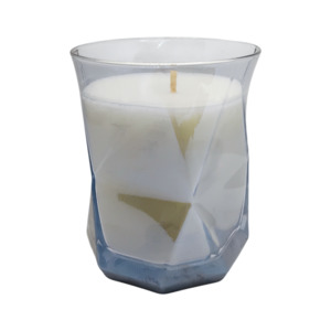 Candles: NEW! Geo Candle Clear Black - Oud Wood + Dark Vanilla