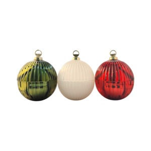 NEW! Mini Christmas Bauble Trio: Traditional
