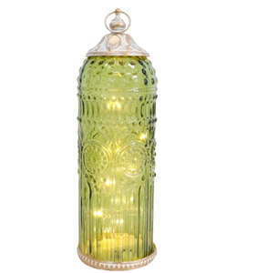 Lavida: Lantern LED Baroque in Avocado
